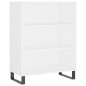 Highboard Weiß 69,5x34x180 cm Holzwerkstoff Highboard Weiß 69,5x34x180 cm Holzwerkstoff