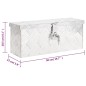 Aufbewahrungsbox Silbern 50x15x20,5 cm Aluminium Aufbewahrungsbox Silbern 50x15x20,5 cm Aluminium