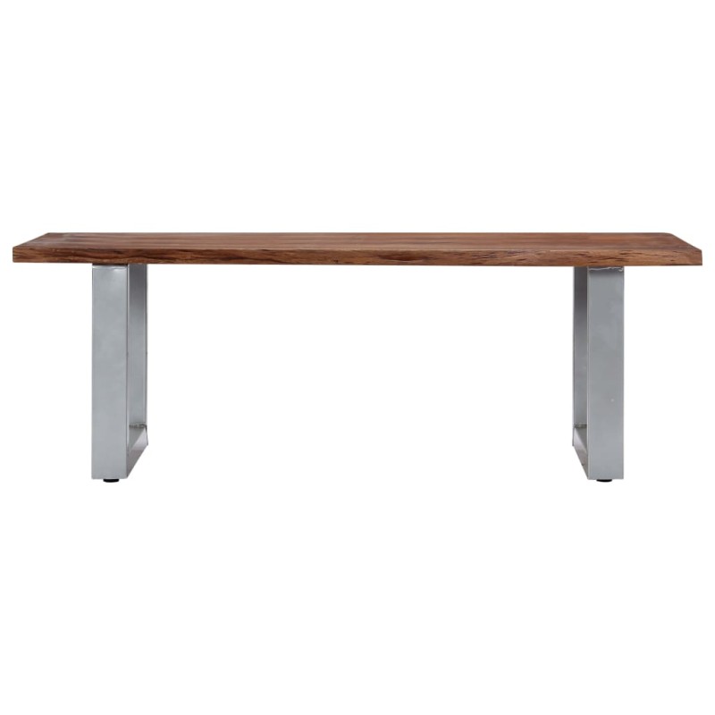 Couchtisch mit lebenden Kanten 115x60x40 cm Massivholz Akazie Couchtisch mit lebenden Kanten 115x60x40 cm Massivholz Akazie