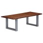 Couchtisch mit lebenden Kanten 115x60x40 cm Massivholz Akazie Couchtisch mit lebenden Kanten 115x60x40 cm Massivholz Akazie