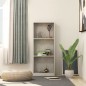 vidaXL Bücherregal 3 Fächer Betongrau 40x24x109 cm Holzwerkstoff vidaXL Bücherregal 3 Fächer Betongrau 40x24x109 cm Holzwerkstoff