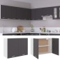 vidaXL Hängeschrank Grau 80x31x60 cm Holzwerkstoff vidaXL Hängeschrank Grau 80x31x60 cm Holzwerkstoff