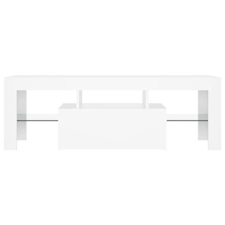 TV-Schrank mit LED-Leuchten Weiß 120x35x40 cm