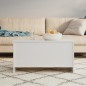 Couchtisch Hochglanz-Weiß 102x55,5x52,5 cm Holzwerkstoff Couchtisch Hochglanz-Weiß 102x55,5x52,5 cm Holzwerkstoff