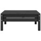 3-tlg. Garten-Lounge-Set Massivholz Kiefer Schwarz 3-tlg. Garten-Lounge-Set Massivholz Kiefer Schwarz