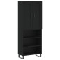 Highboard Schwarz 69,5x34x180 cm Holzwerkstoff Highboard Schwarz 69,5x34x180 cm Holzwerkstoff