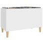 Plattenschrank Weiß 74,5x38x48 cm Holzwerkstoff Plattenschrank Weiß 74,5x38x48 cm Holzwerkstoff