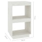 Bücherregal Weiß 40x35x71 cm Massivholz Kiefer Bücherregal Weiß 40x35x71 cm Massivholz Kiefer