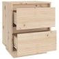 Nachttische 2 Stk. 40x35x50 cm Massivholz Kiefer Nachttische 2 Stk. 40x35x50 cm Massivholz Kiefer