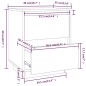 Nachttische 2 Stk. 40x35x50 cm Massivholz Kiefer Nachttische 2 Stk. 40x35x50 cm Massivholz Kiefer