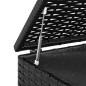 Garten-Kissenbox PE Rattan 100x49x103,5 cm Schwarz Garten-Kissenbox PE Rattan 100x49x103,5 cm Schwarz