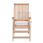 vidaXL Verstellbare Gartenstühle 2 Stk. Massivholz Teak vidaXL Verstellbare Gartenstühle 2 Stk. Massivholz Teak