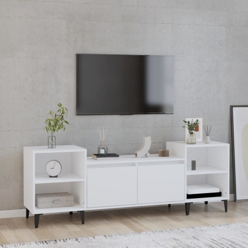 vidaXL TV-Schrank Weiß 160x35x55 cm Holzwerkstoff vidaXL TV-Schrank Weiß 160x35x55 cm Holzwerkstoff