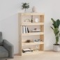 Bücherregal Raumteiler 80x30x135,5 cm Massivholz Kiefer Bücherregal Raumteiler 80x30x135,5 cm Massivholz Kiefer