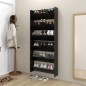 vidaXL Wand-Schuhschränke 2 Stk. Hochglanz-Schwarz 80x18x90cm vidaXL Wand-Schuhschränke 2 Stk. Hochglanz-Schwarz 80x18x90cm
