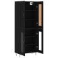 vidaXL Highboard Schwarz 69,5x34x180 cm Holzwerkstoff vidaXL Highboard Schwarz 69,5x34x180 cm Holzwerkstoff