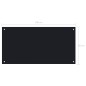 Küchenrückwand Schwarz 100x50 cm Hartglas Küchenrückwand Schwarz 100x50 cm Hartglas
