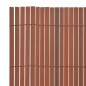 Gartenzaun Doppelseitig PVC 90 x 500 cm Braun Gartenzaun Doppelseitig PVC 90 x 500 cm Braun