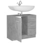 Waschbeckenunterschrank Betongrau 63x30x54 cm Holzwerkstoff Waschbeckenunterschrank Betongrau 63x30x54 cm Holzwerkstoff