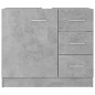 Waschbeckenunterschrank Betongrau 63x30x54 cm Holzwerkstoff Waschbeckenunterschrank Betongrau 63x30x54 cm Holzwerkstoff