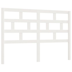 vidaXL Kopfteil Weiß 146x4x100 cm Massivholz Kiefer
