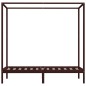 Himmelbett-Gestell Dunkelbraun Massivholz Kiefer 90 x 200 cm Himmelbett-Gestell Dunkelbraun Massivholz Kiefer 90 x 200 cm