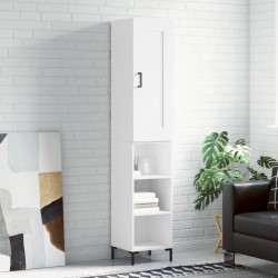 Highboard Weiß 34,5x34x180 cm Holzwerkstoff