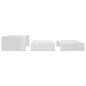 vidaXL Satztisch-Set Hochglanz-Weiß 100x100x26,5 cm vidaXL Satztisch-Set Hochglanz-Weiß 100x100x26,5 cm