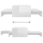 vidaXL Satztisch-Set Hochglanz-Weiß 100x100x26,5 cm vidaXL Satztisch-Set Hochglanz-Weiß 100x100x26,5 cm