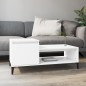 Couchtisch Weiß 100x50x45 cm Holzwerkstoff Couchtisch Weiß 100x50x45 cm Holzwerkstoff