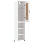 Highboard Weiß 34,5x34x180 cm Holzwerkstoff Highboard Weiß 34,5x34x180 cm Holzwerkstoff