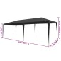 vidaXL Partyzelt 3x6 m PE Anthrazit vidaXL Partyzelt 3x6 m PE Anthrazit