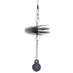 vidaXL Kaminbesen Rund 20 cm Durchmesser