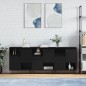Sideboards 3 Stk. Schwarz Holzwerkstoff Sideboards 3 Stk. Schwarz Holzwerkstoff