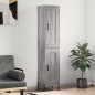 Highboard Grau Sonoma 34,5x34x180 cm Holzwerkstoff Highboard Grau Sonoma 34,5x34x180 cm Holzwerkstoff