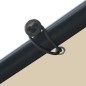 Gartenpavillon Beige 3x3 m Stahl und Stoff Gartenpavillon Beige 3x3 m Stahl und Stoff
