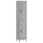 Highboard Grau Sonoma 34,5x34x180 cm Holzwerkstoff Highboard Grau Sonoma 34,5x34x180 cm Holzwerkstoff