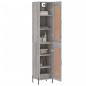 Highboard Grau Sonoma 34,5x34x180 cm Holzwerkstoff Highboard Grau Sonoma 34,5x34x180 cm Holzwerkstoff