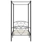 Himmelbett-Gestell Schwarz Metall 90 x 200 cm Himmelbett-Gestell Schwarz Metall 90 x 200 cm