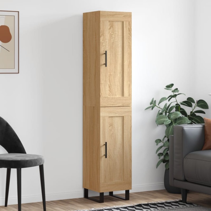 Highboard Sonoma-Eiche 34,5x34x180 cm Holzwerkstoff Highboard Sonoma-Eiche 34,5x34x180 cm Holzwerkstoff