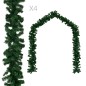 Weihnachtsgirlanden 4 Stk. Grün 270 cm PVC Weihnachtsgirlanden 4 Stk. Grün 270 cm PVC