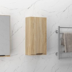 Wand-Badschrank Sonoma-Eiche 32x20x67 cm