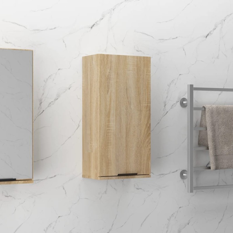 Wand-Badschrank Sonoma-Eiche 32x20x67 cm Wand-Badschrank Sonoma-Eiche 32x20x67 cm