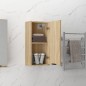 Wand-Badschrank Sonoma-Eiche 32x20x67 cm Wand-Badschrank Sonoma-Eiche 32x20x67 cm