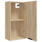 Wand-Badschrank Sonoma-Eiche 32x20x67 cm Wand-Badschrank Sonoma-Eiche 32x20x67 cm