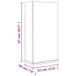 Wand-Badschrank Sonoma-Eiche 32x20x67 cm Wand-Badschrank Sonoma-Eiche 32x20x67 cm