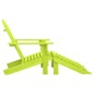 vidaXL Adirondack-Gartenstuhl mit Fußteil Massivholz Tanne Grün vidaXL Adirondack-Gartenstuhl mit Fußteil Massivholz Tanne Grün