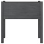 vidaXL Pflanzkübel Grau 70x31x70 cm Massivholz Kiefer vidaXL Pflanzkübel Grau 70x31x70 cm Massivholz Kiefer