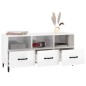 TV-Schrank Hochglanz-Weiß 102x35x50 cm Holzwerkstoff TV-Schrank Hochglanz-Weiß 102x35x50 cm Holzwerkstoff