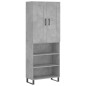 Highboard Betongrau 69,5x34x180 cm Holzwerkstoff Highboard Betongrau 69,5x34x180 cm Holzwerkstoff
